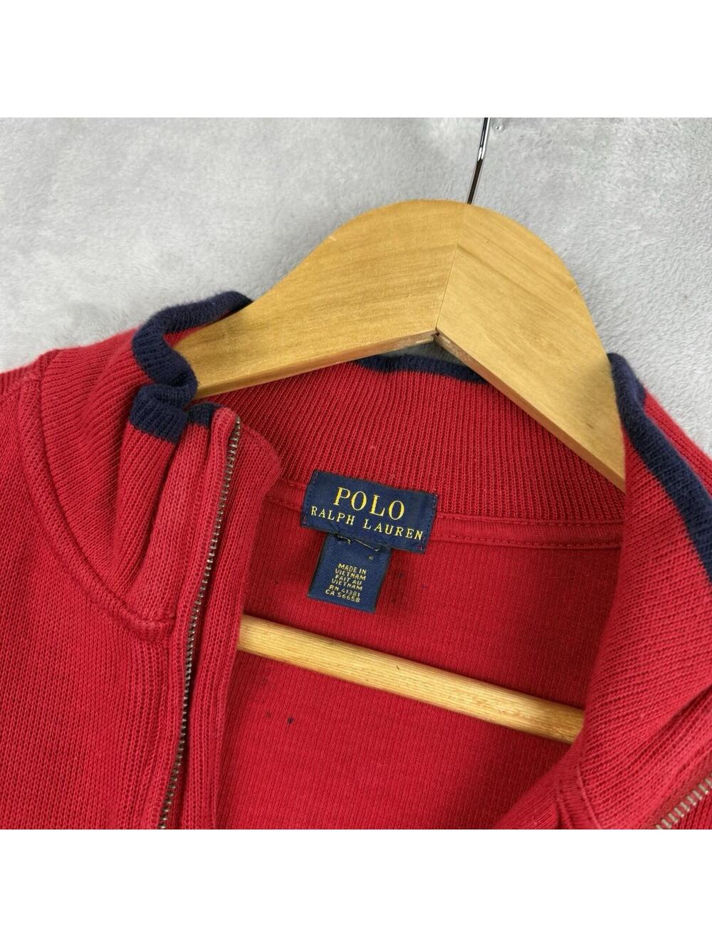 Polo Ralph Lauren Quarter Zip Sweater Red Pony Pullover Men’s S Preppy Knit Golf - Picture 4 of 9